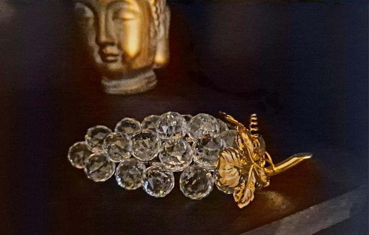 Swarovski Kristal Druiven Tros, Huis en Inrichting, Woonaccessoires | Kandelaars en Kaarsen, Ophalen of Verzenden