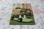 Postkaart - West Sandmännchen zit in Raceauto, Duitsland, Verzenden, 1960 tot 1980, Ongelopen, Sterren en Beroemdheden