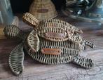 Riviera maison rattan decoratie schildpad m en s, Huis en Inrichting, Ophalen of Verzenden, Zo goed als nieuw