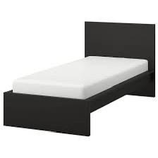Ikea Malm bed 200 x 140 cms incl 2 lades en lattenbodem - afbeelding 2