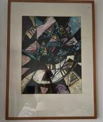 Abstract schilderij J. Kramer, 1978, Ophalen of Verzenden