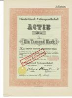 25x Handelsbank AG - Berlin 1923 - Actie 1000 Mark, 1920 tot 1950, Aandeel, Verzenden