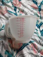 Litermaat Tupperware, Ophalen of Verzenden, Zo goed als nieuw, Wit, Beker of Kan