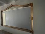 Mooi groot antieken spiegel in een gouden lijst, Antiek en Kunst, Ophalen, Rechthoekig, 150 tot 200 cm, 100 tot 150 cm