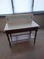 Antieke wastafel met marmeren blad, Antiek en Kunst, Antiek | Meubels | Tafels, Ophalen