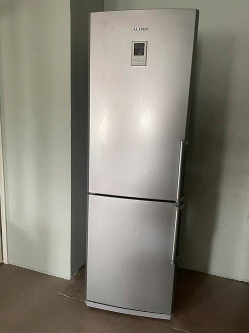 Koelkast Refrigerator RVS Samsung (182x60x65cm), Witgoed en Apparatuur, Koelkasten en IJskasten, Gebruikt, Met aparte vriezer
