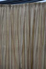 2 gordijnen geel/ bruin tint met een verweven boomstam look, 200 cm of meer, Botanisch, Ophalen of Verzenden, Zo goed als nieuw