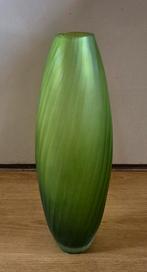 Geweldige mooi Groene glazen Vaas., Nieuw, Ophalen of Verzenden, Glas, Minder dan 50 cm