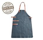 Scotts Bluf Lederen schort Zwart - Barbequeschort -Barbeque, Huis en Inrichting, Keuken | Textiel, Schort, Welcome@orangeplanet.nl