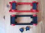 Lego trein rode, zwarte bodemplaten, wielen, kantelmagneten., Ophalen of Verzenden, Zo goed als nieuw, Losse stenen, Lego