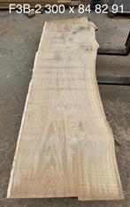 Schaaldeel eiken, tuintafel blad, boomstamtafel eik massief, Verzenden, Eiken, Nieuw, Plank