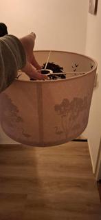 Roze lampenkap met dierenprint - Ø30cm, Ophalen