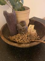 Grote olijfbak, Gebruikt, Schaal, Rond, Ophalen of Verzenden