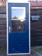 hardhouten kozijn met hardhouten deur, Doe-het-zelf en Verbouw, Kozijnen en Schuifpuien, Ophalen, Gebruikt