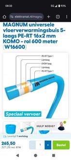 Vloerverwarming buis 600 meter! Nieuw!, Doe-het-zelf en Verbouw, Verwarming en Radiatoren, Minder dan 30 cm, Overige typen, Nieuw
