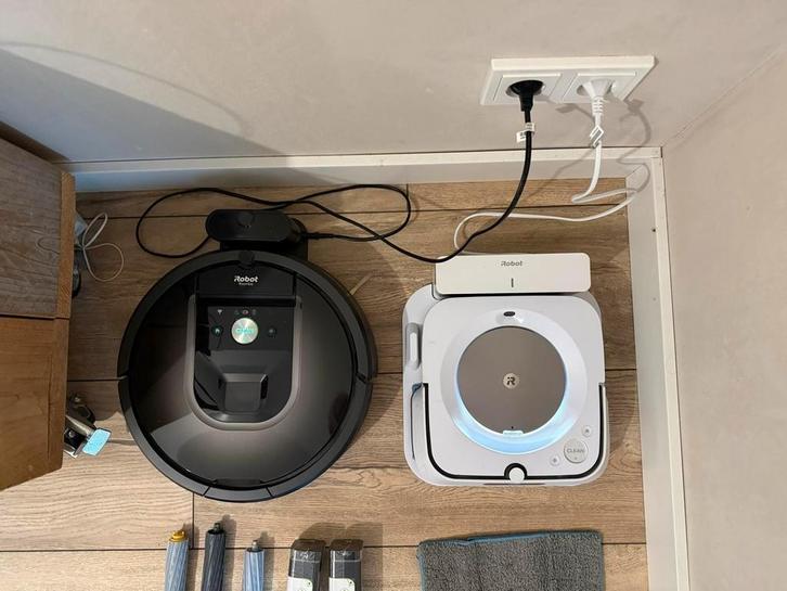 iRobot Roomba 980 & Braava Jet M6 Robots, Witgoed en Apparatuur, Stofzuigers, Gebruikt, Robotstofzuiger, Minder dan 1200 watt
