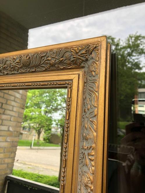 Enorm zware, hoge gouden barok spiegel (onbeschadigd), Huis en Inrichting, Woonaccessoires | Spiegels, Zo goed als nieuw, 75 tot 100 cm