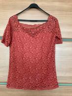 Oranje kanten strapless top, maat M, Maat 38/40 (M), Oranje, Ophalen of Verzenden, Zo goed als nieuw
