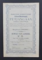 Cultuur Maatschappij Petjangaan (Ned.Indie / Suiker) - 1893, Verzenden, Voor 1920, Aandeel