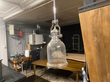 Vintage Hanglamp Chroom & Glas beschikbaar voor biedingen
