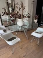 Eetkamer stoelen, Ophalen, Gebruikt, Grijs, Kunststof