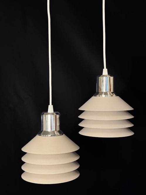 Hanglampen Licht Taupe Design Light model Siam Set van 2, Huis en Inrichting, Lampen | Hanglampen, Zo goed als nieuw, Minder dan 50 cm