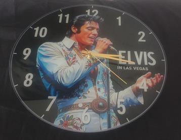 Elvis Wandklok - Glas - 30cm beschikbaar voor biedingen