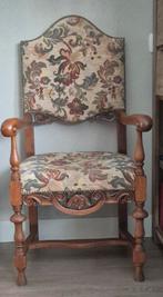 Statige vintage stoel met bloemmotief, Antiek en Kunst, Antiek | Meubels | Stoelen en Banken, Ophalen