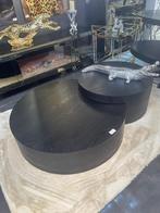 Zwart eric kuster style tafel salontafel nieuw 85/40 cm dia, Huis en Inrichting, Tafels | Salontafels, 50 tot 100 cm, Rond, Nieuw