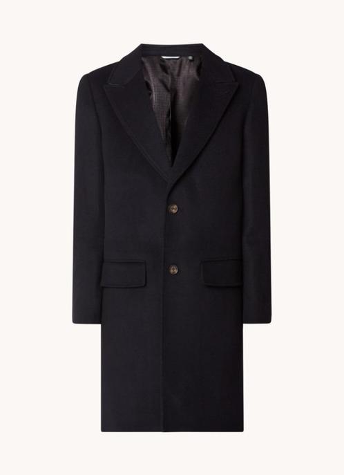 🧥Ted Baker: Wilding lange wollen jas 50% KORTING🏷️€192,50-, Kleding | Heren, Jassen | Winter, Nieuw, Overige maten, Blauw, Ophalen of Verzenden