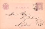 Briefkaart 1889 met voordrukte zegel 2½ cent Nijkerk, Verzenden, Briefkaart