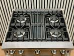 Luxe VIKING Fornuis 4 pits met Gasoven 76 cm, Gebruikt, Hete lucht, Fornello Esperta, Energieklasse A of zuiniger
