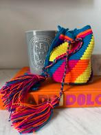 Kleurrijk (festival)schoudertasje, boho, Verzenden, Zo goed als nieuw