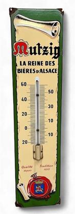 Origineel oud emaille reclame bord Mützig Bière Thermometer, Verzamelen, Merken en Reclamevoorwerpen, Ophalen of Verzenden, Gebruikt