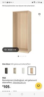 .2x pax basis element,  9  planken en 2 roedes., Huis en Inrichting, Kasten | Kledingkasten, Ophalen, Gebruikt, 100 tot 150 cm