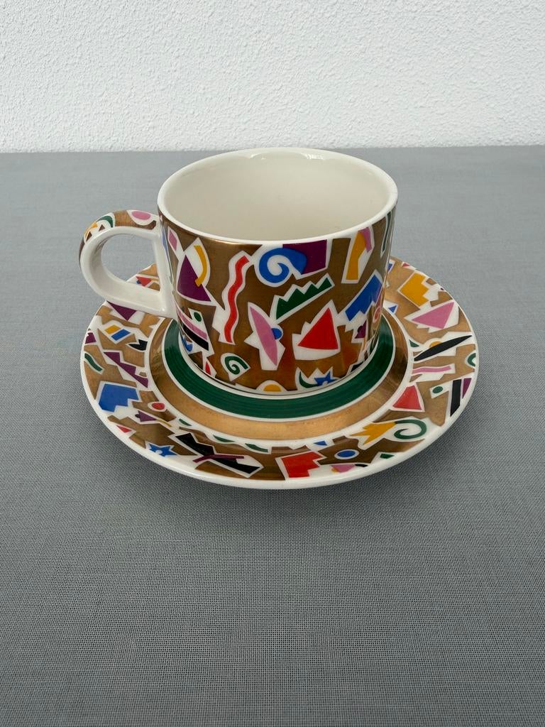 Arabia Finland Moreeni Bebop Koffiekop Heikki Orvola, Keramiek, Ophalen of Verzenden, Zo goed als nieuw, Overige stijlen