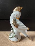 Antieke Porseleinen Papegaai - shabby chic, Verzamelen, Ophalen of Verzenden, Zo goed als nieuw, Dier