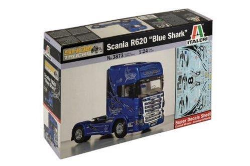 Italeri bouwpakket 3873 1/24 Scania R620 blue shark, Hobby en Vrije tijd, Modelbouw | Auto's en Voertuigen, Nieuw, Truck, Groter dan 1:32