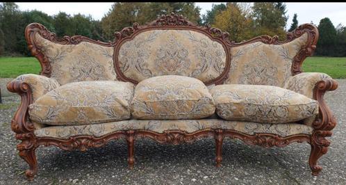 Italiaanse barok bank met fauteuils, Antiek en Kunst, Antiek | Meubels | Stoelen en Banken, Ophalen