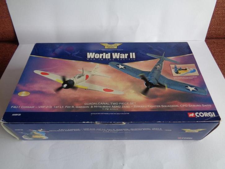 Corgi the Aviation Archive Guadalcanal two Piece Set in doos, Verzamelen, Luchtvaart en Vliegtuigspotten, Zo goed als nieuw, Schaalmodel