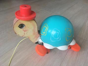 Retro FisherPrice schildpad no 773 hout met plastic beschikbaar voor biedingen