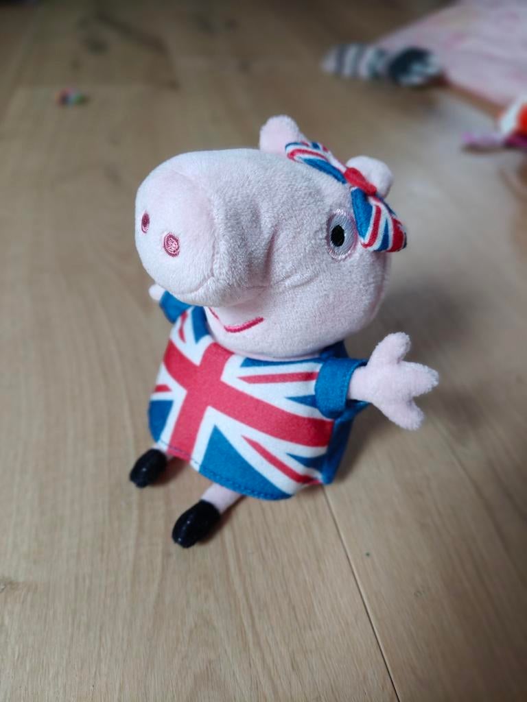 Peppa Pig Britse Editie Knuffel, Kinderen en Baby's, Ophalen of Verzenden, Gebruikt, Overige typen