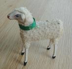 Vintage Putz schaapje met groene halsband, Ophalen