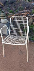 Vintage tuinstoel Italiaans merk EMU - 60s - 70s, Ophalen, Gebruikt, Metaal, Stapelbaar