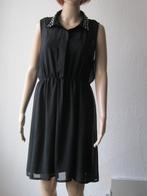 maat L, 1 nieuwe Amy&Ivy jurk met studs, ruglengte 95 cm., Zwart, Maat 42/44 (L), Nieuw, Ophalen of Verzenden