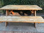 Douglas houten picknicktafel erg stevig, Gebruikt, Rechthoekig, Hout, Ophalen