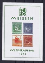 A94) 1946 Meissen blok 1 zonder gom €150 (moderne afdruk), Ophalen of Verzenden, Overige periodes, Postfris