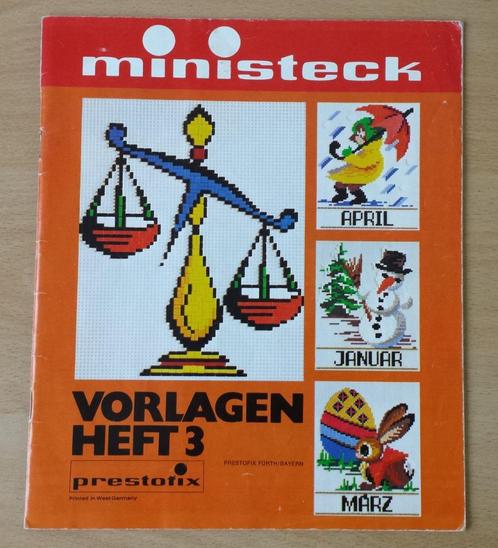 Ministeck - Vorlagenheft 3 - Maanden, Hobby en Vrije tijd, Ministeck, Gebruikt, Voorbeeldboek, Ophalen of Verzenden