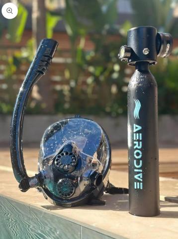 Duikbril / snorkel masker  + Handpomp (Incl. opbergtas) beschikbaar voor biedingen