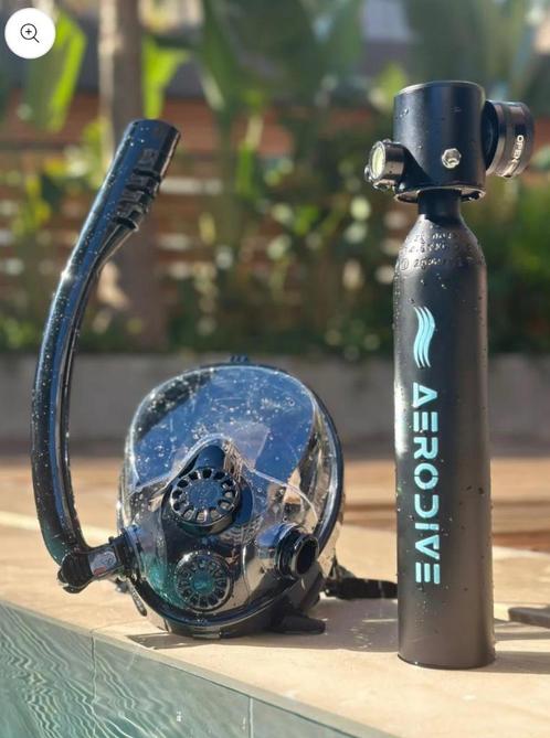 Duikbril / snorkel masker  + Handpomp (Incl. opbergtas), Watersport en Boten, Snorkelen, Nieuw, Snorkelmasker, Ophalen